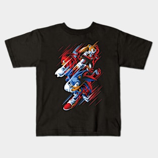 Sonic Anime and Video Game Fanart Kids T-Shirt